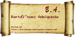 Bartánusz Adelgunda névjegykártya